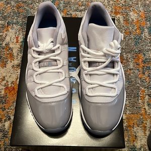 NWT mens size 11 Retro Air Jordan 11 Low. Grey